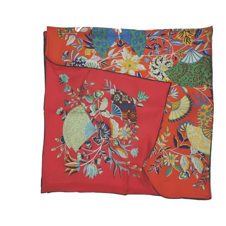 Double Sides 90*90 Printing Silk Scarves